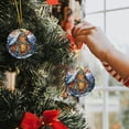 thumbnail image 4 of Christmas Acrylic Pendant Concave Textured Round Pendant Decoration, 4 of 6