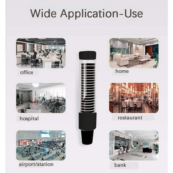 1 * cup dispenser-Black