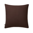 thumbnail image 5 of My Texas House 18" x 18" Brown Textured Plaid Decorative Pillow Cover, 5 of 6