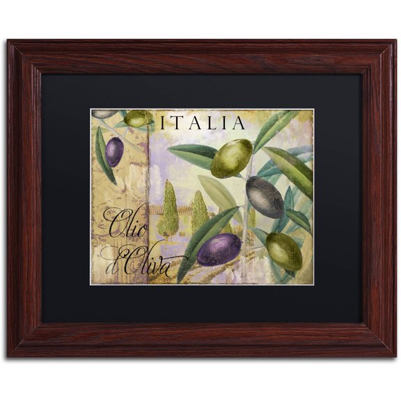 Trademark Fine Art "Toscana I" Canvas Art by Color Bakery Black Matte, Wood Frame