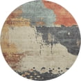 thumbnail image 2 of Addison Rugs Mayfield Premium Machine Washable Transitional Abstract Paprika Round Rug, 8' x 8', 2 of 6