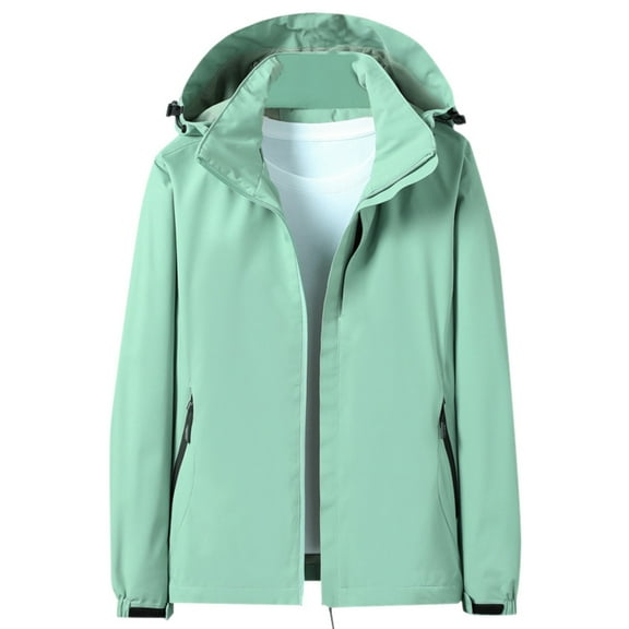 Siilsaa Wool Coat Winter Long Sleeve Zip Puffer Jacket Stand Collar Short Down Coats with Pockets Green,XL