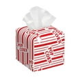 thumbnail image 1 of Balery Popcorn 1 Porta Pañuelos de Cuero con Estampado – Funda Moderna Cuadrada para Caja de Pañuelos, Dispensador 5x5x5'', 1 of 7