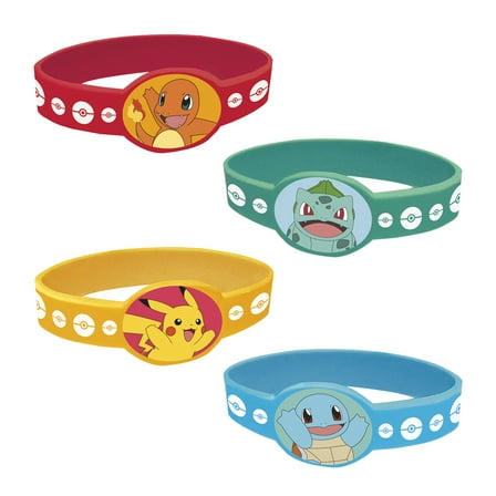 Pokémon Assorted Stretchy Bracelets, 4ct