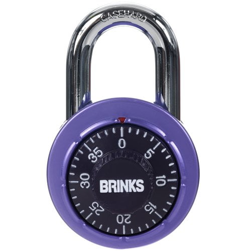 Brink's Dial Combination Locker Padlock (Assorted Colors)