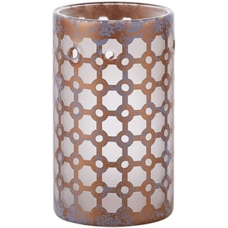Bronze Geometric Wax Warmer – Velvet Whiskey Candle Co