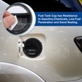 thumbnail image 3 of Metal Plastic Gas Fuel Tank Cap Cover Trim Sticker White Fit for Suzuki Jimny - Pack of 1, 3 of 6