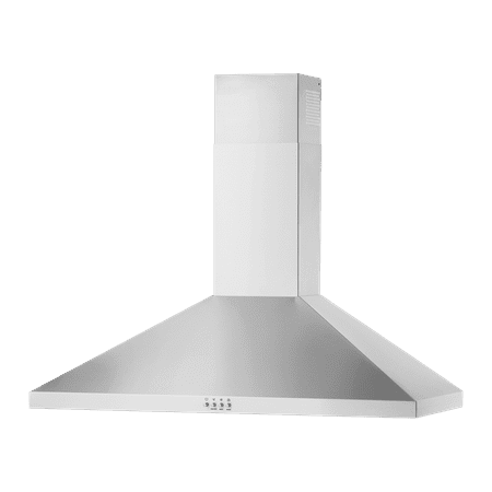 Whirlpool - 36" Chimney Wall Mount Range Hood - Stainless steel