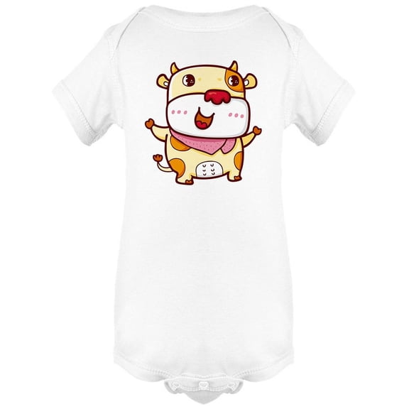Happy Cow Bodysuit Infant -Image by Shutterstock,  6 Months