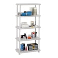 thumbnail image 2 of Iceberg Rough N Ready Five-Shelf Open Storage System Resin 36w x 18d x 74h Platinum 20853, 2 of 3