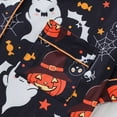 thumbnail image 5 of Censtreet Pajamas Set for Women Short Sleeve Sleepwear Halloween Button Down Pjs Soft 2 Piece Lounge Sets S-XXL, 5 of 6