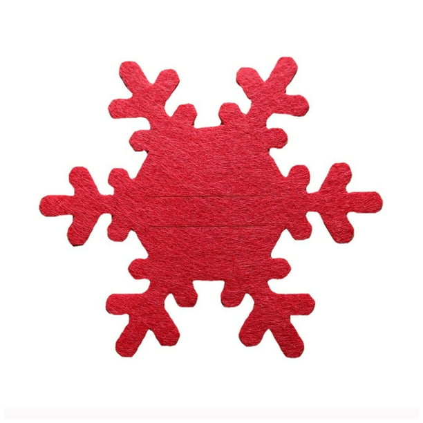 Bearachild 4 unidades/juego de bolsa de almacenamiento de copos de nieve de Navidad, bolsa para cubiertos, organizador de palillos, cuchara, fiesta de Año Kits de decoración para fiestas Bearachild HA068284-00B