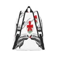 thumbnail image 5 of Wukai Moose Kissing Under Mistletoe Paper Reusable Cosmetic bag,Travel Toiletry Organizer Capacity,Waterproof Puzzle Bags, 5 of 7