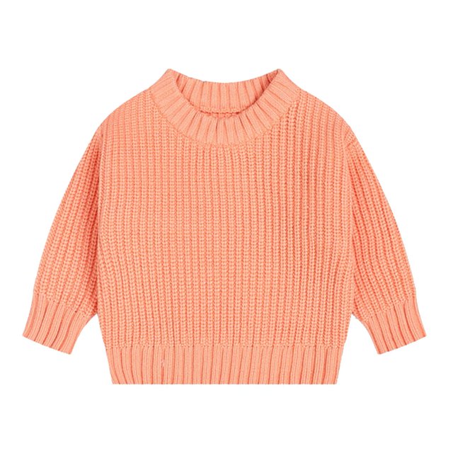 Bébé Garçon Filles Tricot Pull Couleur Unie Sweatshrit Chaud à Manches Longues Automne Hiver Tops