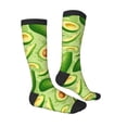 thumbnail image 3 of Haiem Green Avocado Socks, Funny Novelty Crazy Design Cotton Socks Sports Socks Knee High Socks For Men, Women,1Pairs - Gift For Working Friends, 3 of 8