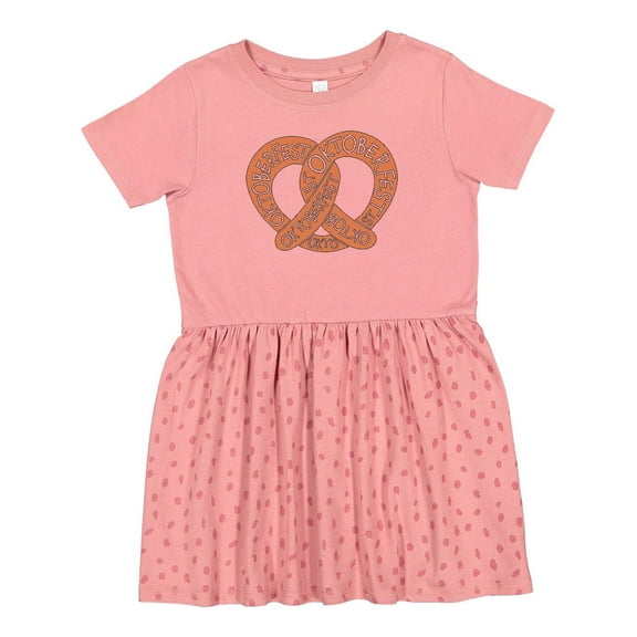 Inktastic Oktoberfest Pretzel Girls Toddler Dress