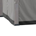 thumbnail image 6 of Sunjoy Four-Side Privacy Side Wall Curtain Set for 11 x 13 ft Gazebo, UV-resistant Waterproof Polyester Curtain Panels for Patio, Garden and Backyard, includes Ring Hardware for Installation, Grey, 6 of 6