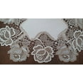 thumbnail image 3 of Doily Boutique Square Doily with Cocoa and Antique White Lace Roses with Antique Fabric, Size 12 inches, 3 of 4