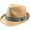 Printed Band, variant on Peak 2 Peak Boys and Girls Straw Fedora - UPF50+ Sun Protection Hat With Printed Band - Size 7-14 Years