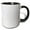 Black/White, variant on 3drose, Color Lavender, 15oz Mug