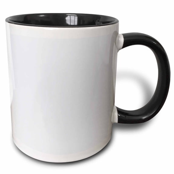 3drose, Color Lavender, 15oz Two-tone Black Mug