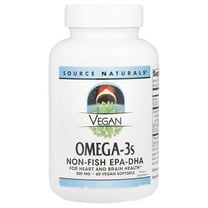 Source Naturals Vegan Omega-3s, Non-Fish EPA-DHA, for Heart and Brain Health Support* 300 mg - 60 Vegan Softfgels