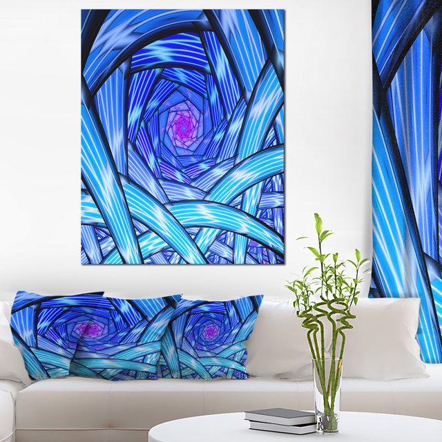 Mysterious Psychedelic Fractal Pattern - Abstract Art on Canvas