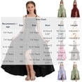 thumbnail image 4 of OGLCCG Spaghetti Strap Junior Bridesmaid Dresses Silk Satin Ruffle Slit Flower Girl Dress for Teen Girls Formal Dresses for Girls 5-14 Years, 4 of 5