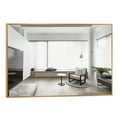 thumbnail image 2 of Full Length Floor Mirror Wall Mounted Rectangle Gold 36"x24", 2 of 9