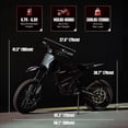 thumbnail image 5 of Yozma IN10 Pro 5500W Electric Dirt Bike for Adult, 17"/14" Tire Electric Motorcycle with 60V 27Ah Battery, 50 MPH, 60-Mile Range, 220NM, Hydraulic Brakes, Black, 5 of 9