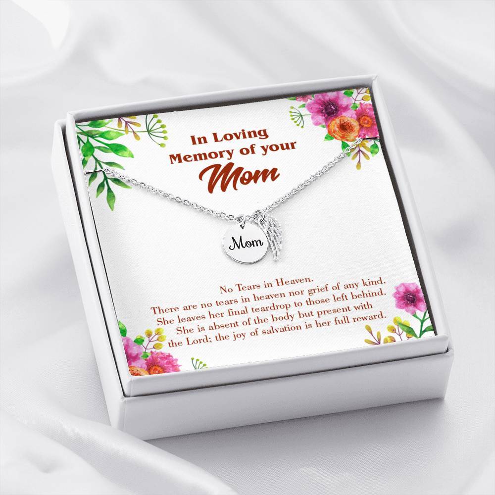 Mom Remembrance Necklace No Tears in 