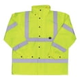 thumbnail image 2 of Boss Hi-Vis Yellow Polyester Rain Jacket XL, 2 of 2
