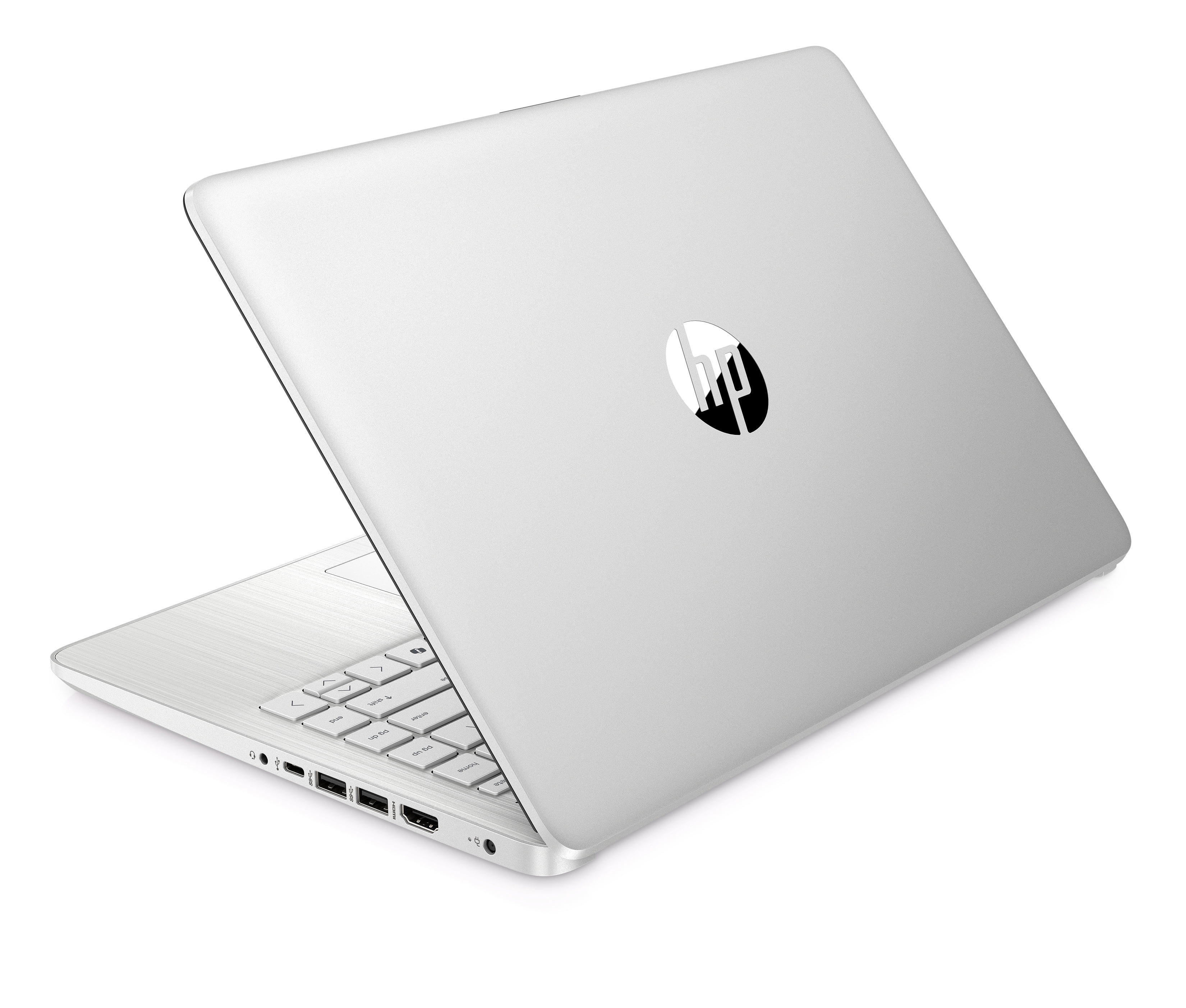 HP 14" HD Touchscreen Laptop with Copilot Intel N150 4GB RAM 128GB SSD Natural Silver + HP Wireless Mouse + One Year M365 Subscription