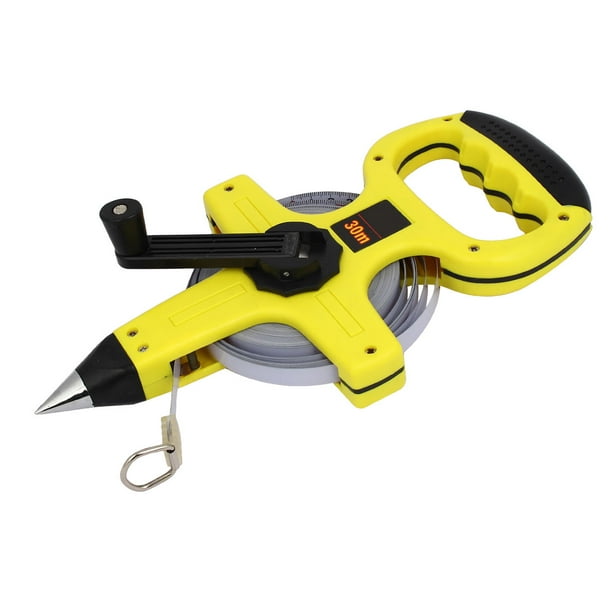 30M 98Ft Open Reel Metric ABS Frame Steel Tape Measure Measuring Tool