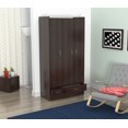 thumbnail image 2 of Three Door 2 Drawer Wardrobe/Armoire - Melamine /Engineered wood, 2 of 2
