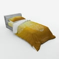thumbnail image 3 of Ambesonne Christmas Bedding Set 4 Pcs, Round Bauble in Air, Queen, Mustard, 3 of 3