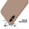 thumbnail image 6 of iPhone Xs Max Case,Ultra Slim Fit iPhone Case Liquid Silicone Gel Cover with Full Body Protection Anti-Scratch Shockproof Case Compatible with iPhone Xs Max, [Upgraded Version] (Light Brown), 6 of 14