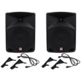 thumbnail image 2 of Pair Rockville Power Gig RPG10 10" Powered Active 1200 Watt 2-Way DJ PA Speakers, 2 of 10