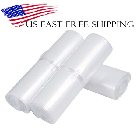 100 Pcs 12" x 24" Clear Open Top Poly Bags Lay Flat Plastic Packaging 2Mil Thick