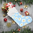 thumbnail image 2 of SKYSONIC Christmas Stocking Personalized Daisy Large Candy Stocking Hanging Gift Xmas Stockings Decoration 1 PC for Family Holiday Party Ornaments Decor Fireplace, 2 of 7