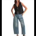thumbnail image 1 of Gilet Sans Manches d'Été pour Femmes en Crochet avec Nœud devant Noir G, 1 of 10