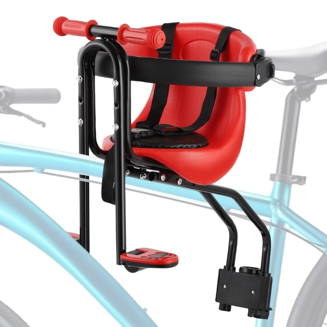 Front Mount Bike Seat Mountain Bike Seat for Little Ones Detachable Bicycle Seat with Guardrail and Safety Belt Comfortable Bike Seat for 8 to 48 Months Adult Bike Attachment Walmart