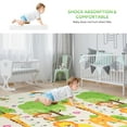 thumbnail image 2 of Baby Playmat, 79" x 71" Double Side Reversible Foldable Play Mat Waterproof Foam Floor Crawling Mat, 2 of 7