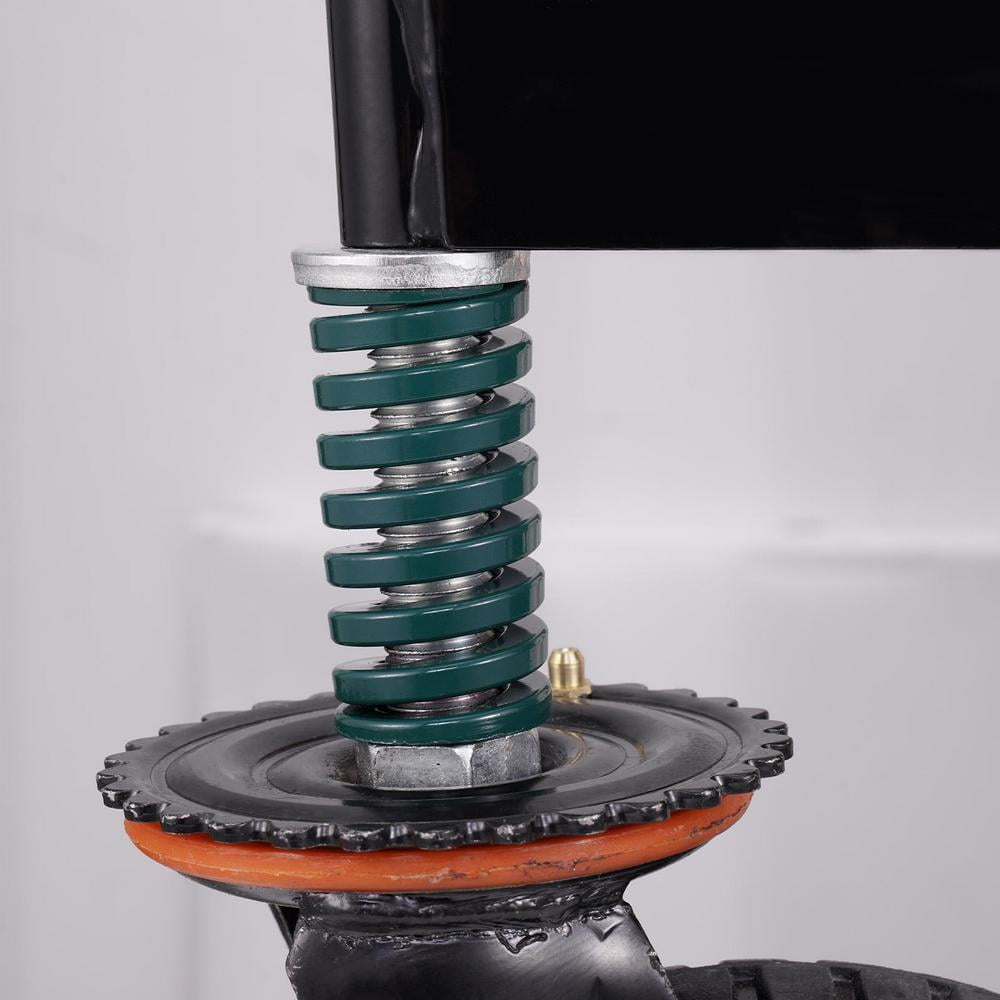 ZHON Spring Loaded Gate Wheel Gate Caster Heavy Duty Fence Wheel Spring Loaded Fence Gate Wheel 360 Degree Rotation Gate Rollers Gate Hardware Farm Gate Wheel great