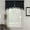Black, variant on Sheetsnthings Heavyweight Velvet Swag Valances, Set of 2 (35x30) Rod Pocket Window Valances, Off White