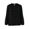 thumbnail image 5 of Time And Tru Women's Button Front Blouse, Sizes S- XXL, 5 of 5