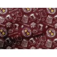 thumbnail image 5 of oneOone Cotton Poplin Maroon Fabric English Breakfast Quilting Supplies Print Sewing Fabric By The Yard 56 Inch Wide, 5 of 6