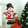 thumbnail image 4 of Adorno navideño de mesa con forma de muñeco de nieve, decoración para fiestas en casa, regalo navideño y juguete para niños (Muñeco de nieve, posición aleatoria del sombrero)., 4 of 7