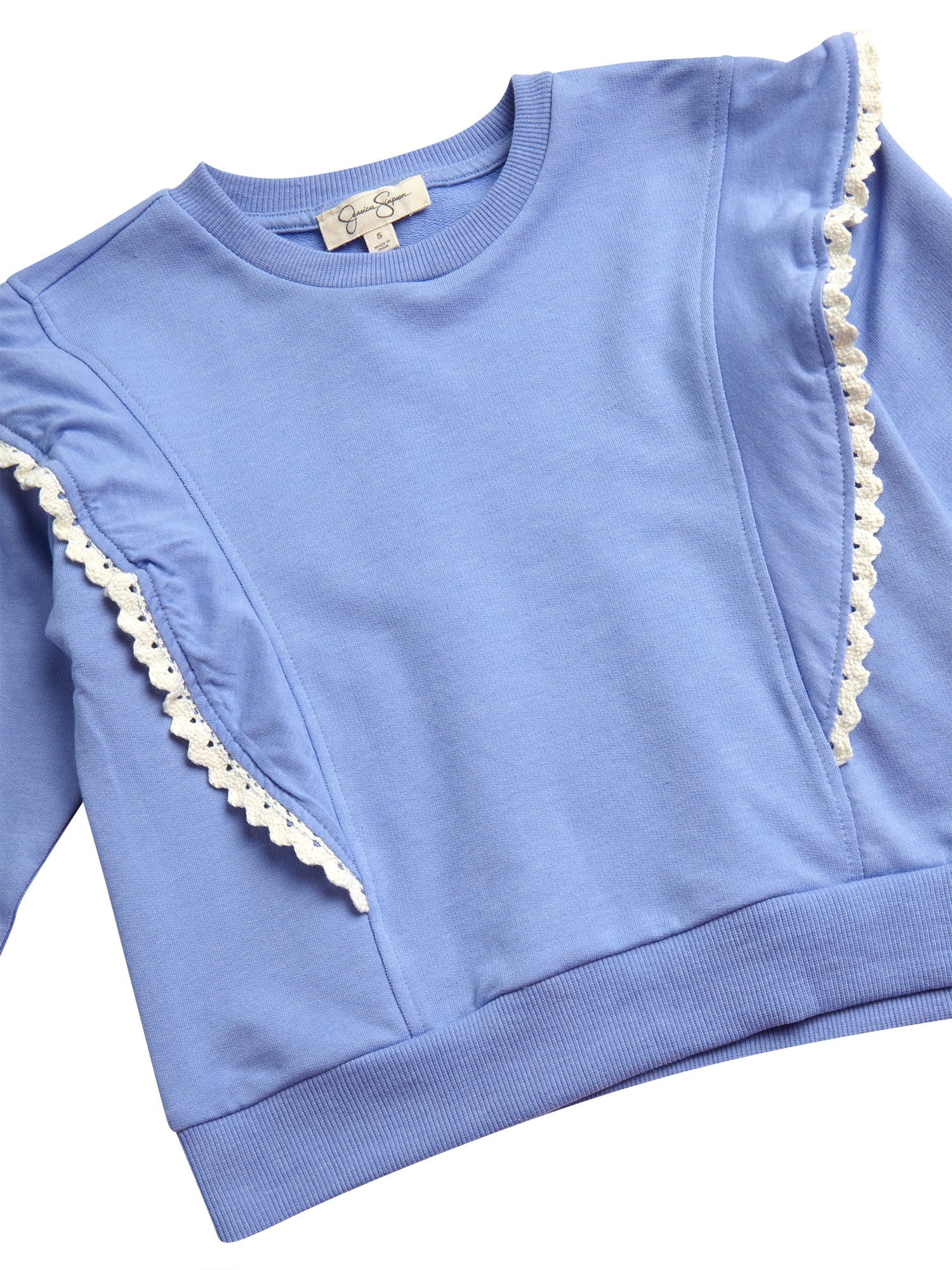 Jessica Simpson Girls' 2-Piece French Terry Joggers Set Outfit, Sizes 4-12
