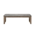 thumbnail image 2 of New Classic Furniture Harrisburg Wood Dining Bench in Walnut, 2 of 6